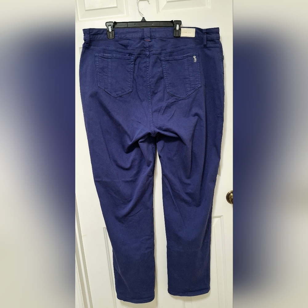 Slink Women's Plus Size Curvy High Rise Stretch Purple Denim Jeans Size 22 - Picture 12 of 13